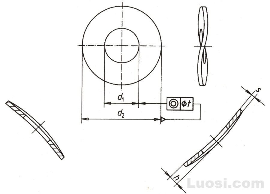 Curved Spring Washer