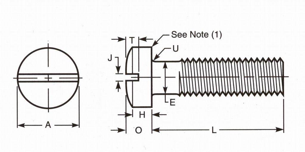 fillister head bolt